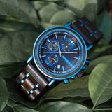 Men's Women's Stylish Wooden Watches - Blue - S18-6 / Customized / Wood Watch - Medium - Wood/Stainless Steel - image 43