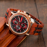 Men's Women's Stylish Wooden Watches - Blue - S18-6 / Customized / Wood Watch - Medium - Wood/Stainless Steel - image 9
