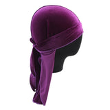 Funki Buys | Durags | Doo Rag Unisex Long Velvet Skull Cap 2 Pcs - Multi - Any Two Bundle / Velvet / One Size - image 6