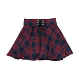 Women's Gothic Retro Punk Plaid Mini Skirt - Black - Skirt - XXL - Polyester - image 18