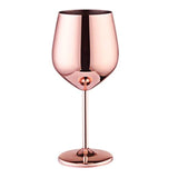 Funki Buys | Glasses | Stainless Steel Wine Goblets 2 Pcs... - A - Silver Bundle Set of 2 / Stainless Steel / 500ml - image 4