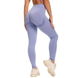 Women's High Waist Yoga Pants Leggings - Dark Gray - Fitness Pants - XL - Spandex Polyester - image 38