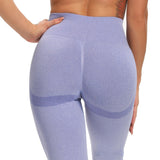Women's High Waist Yoga Pants Leggings - Dark Gray - Fitness Pants - XL - Spandex Polyester - image 34