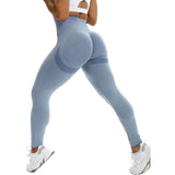 Women's High Waist Yoga Pants Leggings - Dark Gray - Fitness Pants - XL - Spandex Polyester - image 1