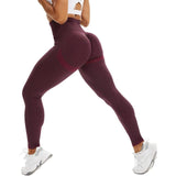 Women's High Waist Yoga Pants Leggings - Dark Gray - Fitness Pants - XL - Spandex Polyester - image 8