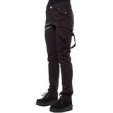 Women's Punk Pants Streetwear Zip Jeans - Black - Punk Pants - 5XL - Polyester - image 3