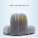 Backrest Reading Pillow Support Cushi… - Coffee - Backrest Reading Pillow - One Size - Plush + Polypropylene Cotton - image 3