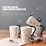 Funki Buys | Mugs | Guitar Handle Mug Hand-Painte... - Black - A / Electric Guitar / Upright Notes / 220ml / Glass - image 17