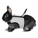 Small Pet Leash Vests Rabbit Cat - Grey - Pet Harness Leash - L - Nylon - image 9