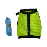 Small Pet Leash Vests Rabbit Cat - Green - Pet Harness Leash - L - Nylon - image 7