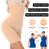 Women's High Waist Non-slip Shapers - Black - 1 - Shapewear with Bones - 5XL - Spandex - image 30