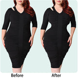Women's High Waist Non-slip Shapers - Black - 1 - Shapewear with Bones - 5XL - Spandex - image 13