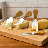 Funki Buys | Cheese Knives | Wood Handled 4 Pcs Set - Beige / 4 Piece Cheese Knife Set / Wood - image 2