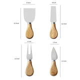 Funki Buys | Cheese Knives | Wood Handled 4 Pcs Set - Beige / 4 Piece Cheese Knife Set / Wood - image 8