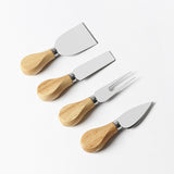 Funki Buys | Cheese Knives | Wood Handled 4 Pcs Set - Beige / 4 Piece Cheese Knife Set / Wood - image 9