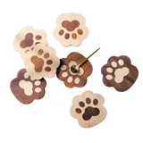 Funki Buys | Coasters | Cat Paw Solid Wood Coasters 4 Pcs - Beige - Paw Coaster / Maple / Wood / M - image 3