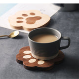 Funki Buys | Coasters | Cat Paw Solid Wood Coasters 4 Pcs - Beige - Paw Coaster / Maple / Wood / M - image 9