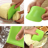 Funki Buys | Cooking Scrapers | Plastic Cake Sp... - Green / White 2 Pcs Spatula Cake Set / Plastic / 4.72" x 3.74" - image 4