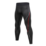 Men's Compression Workout Pants - Black/Red - XXL - Spandex - image 13