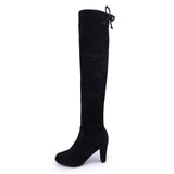 Funki Buys | Boots | Women's Slim Over Knee High Sue... - Black : Skinny Knee High Boots / 43 B / Suede PU Leather - image 24