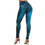 Funki Buys | Pants | Women's High Waist Jeans Jeggings - Black : Jeans Jeggins / 3XL / Polyester Spandex - image 17