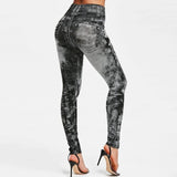 Funki Buys | Pants | Women's High Waist Jeans Jeggings - Black : Jeans Jeggins / 3XL / Polyester Spandex - image 8
