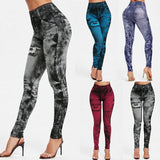 Funki Buys | Pants | Women's High Waist Jeans Jeggings - Black : Jeans Jeggins / 3XL / Polyester Spandex - image 36