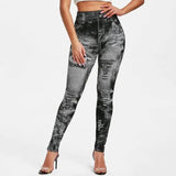 Funki Buys | Pants | Women's High Waist Jeans Jeggings - Black : Jeans Jeggins / 3XL / Polyester Spandex - image 6
