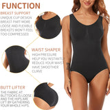 Women's Bodysuit Shaper Shapewear - Black - 1 - Bodysuit - XL - Polyester Spandex - image 10