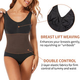 Women's Bodysuit Shaper Shapewear - Black - 1 - Bodysuit - XL - Polyester Spandex - image 11