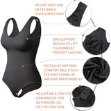 Women's Bodysuit Shaper Shapewear - Black - 1 - Bodysuit - XL - Polyester Spandex - image 16