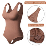Women's Bodysuit Shaper Shapewear - Brown: 1 - Bodysuit - XL - Polyester Spandex - image 4