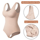 Women's Bodysuit Shaper Shapewear - Beige: 1 - Bodysuit - XL - Polyester Spandex - image 6
