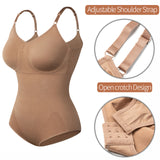 Women's Bodysuit Shaper Shapewear - Brown - 2 - Bodysuit - XL - Polyester Spandex - image 5