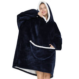 Unisex Soft Multi Print - Black/White - Adult / Cow / Wearable Blanket Hoodie - Adult Free Size - Plush - image 46