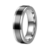 Unisex Titanium Rotating Spinner Rings x 3 - Black - 3 Pcs Spinner Ring Set - Titanium - image 3