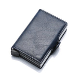 Men's Women's RFID Credit Card Holders - Black - RFID Wallet - 3.74 x 2.55 x 0.59" - PU Leather - image 2