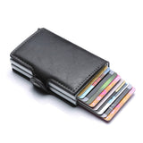 Men's Women's RFID Credit Card Holders - Black - RFID Wallet - 3.74 x 2.55 x 0.59" - PU Leather - image 5