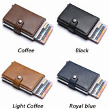Men's Women's RFID Credit Card Holders - Black - RFID Wallet - 3.74 x 2.55 x 0.59" - PU Leather - image 4