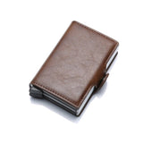 Men's Women's RFID Credit Card Holders - Brown - Dark Brown - 3.74 x 2.55 x 0.59" - PU Leather - image 18