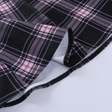 Women's Fairy Grunge Plaid Mini Dress - White - Mini Dress - XXXL - Polyester - image 29