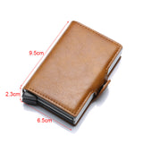 Unisex RFID 12 Card Popup Case - Grey - Custom / Wallet - M - PU Leather - image 4