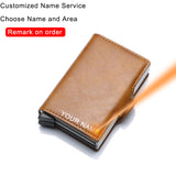 Unisex RFID 12 Card Popup Case - Grey - Custom / Wallet - M - PU Leather - image 3