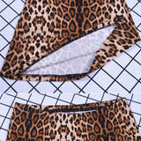 Women's Leopard Print Stretch Flared Pants - Black/Gold - Leopard Print Flared Pants - XXL - Spandex / Polyester - image 10