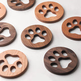 Funki Buys | Coasters | Cut Out Wood Cat Paw Coast... - Y - Light Wood / Coasters 2 Pcs / Walnut + Cherry Wood / M - image 21