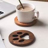 Funki Buys | Coasters | Cut Out Wood Cat Paw Coast... - Y - Light Wood / Coasters 2 Pcs / Walnut + Cherry Wood / M - image 32
