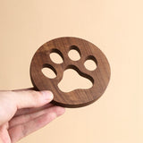 Funki Buys | Coasters | Cut Out Wood Cat Paw Coast... - Y - Light Wood / Coasters 2 Pcs / Walnut + Cherry Wood / M - image 25