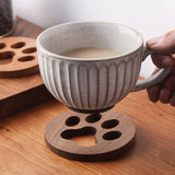 Funki Buys | Coasters | Cut Out Wood Cat Paw Coast... - Y - Light Wood / Coasters 2 Pcs / Walnut + Cherry Wood / M - image 19