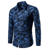 Men's Long Sleeved Dress Shirt Slim Fit - Grey - 83272 / Men's Dress Shirt - 8XL - Polyester - image 4