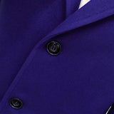 Men's Slim Fit Wool Blend Business Coat - Beige - Knee Length Jacket - XXXXXL - Wool Blend - image 22